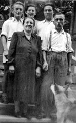 Des Bloggers Grosseltern und Urgrosseltern anno 1952 in Sopron (Ungarn) - klicken für grössere Fassung