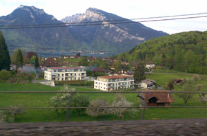 Kurz vor Spiez: Frühling am Thunersee (3. Mai 2008)
