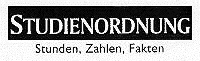 Studienordnung