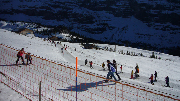 Auf dem Weg zur Kleinen Scheidegg
