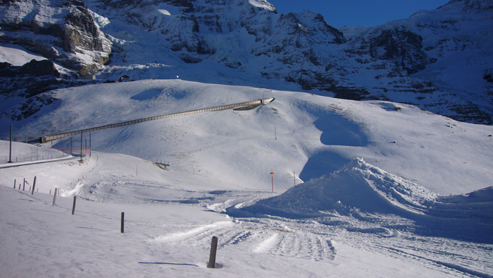 Schneedepot beim Fallboden
