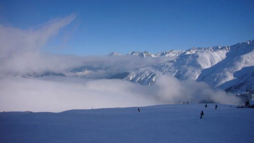 Zurück bei Tegia Gronda: Nebel im Tal
