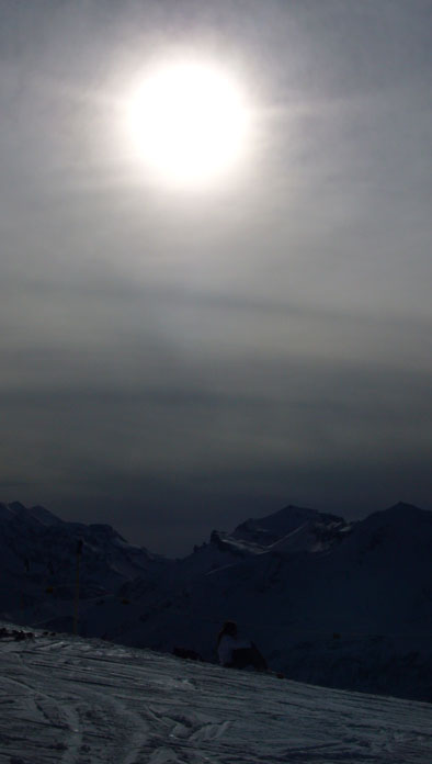 Gegen Abend hohe Wolken...

