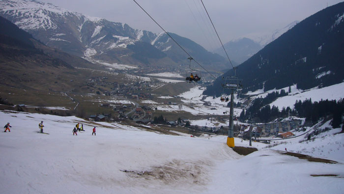 Talabfahrt: Noch OK - aber nächste Woche gibts ja nochmals tüchtig Schnee! (öhm... hoffentlich...)
