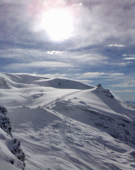 Plateau Rosa vom Furggsattel aus
