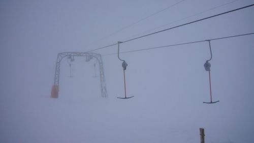 Oben klar, unten Nebel...
