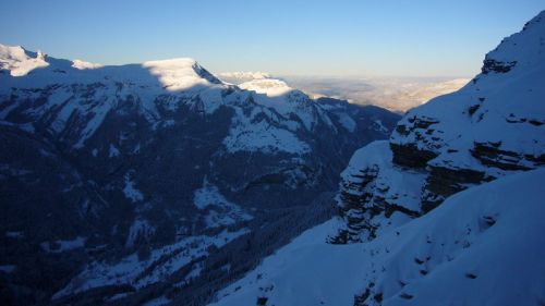 Sonntag, 13. Januar 2008 - Männlichen, Nebelmeer über dem Mittelland
