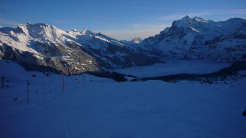 Nebelresten über Grindelwald
