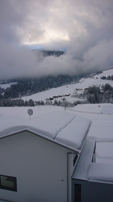 7. Februar 2008: Nach einer Schneenacht liegen rund 10cm Neuschnee
