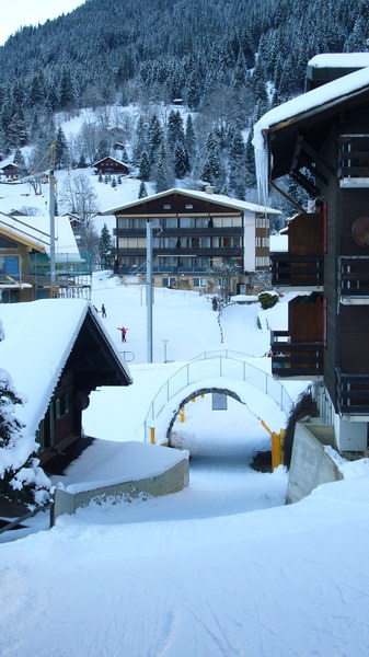 Der neue Skitunnel in Wengen
