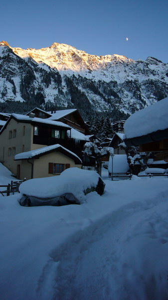 Wengen, 7. Dezember 2008 - bitte immer schon so früh so viel Schnee ab jetzt!
