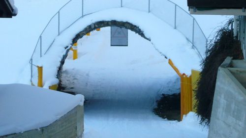 Der neue Skitunnel in Wengen
