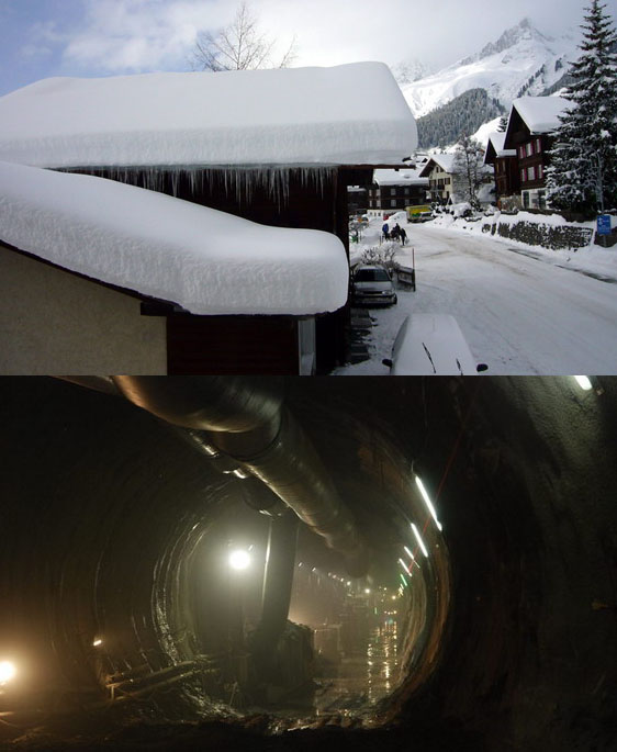 Das Motto des Tages: Skifahren geniessen, dann ab in die Sedruner U-Bahn

