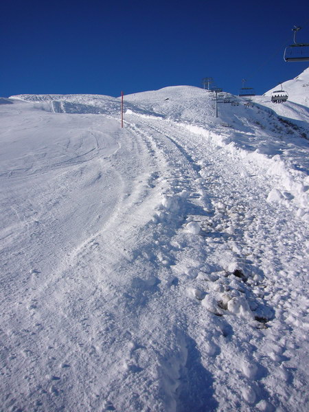 Neue Piste nach Mulinatsch: Coupiertes Gelände, cool...
