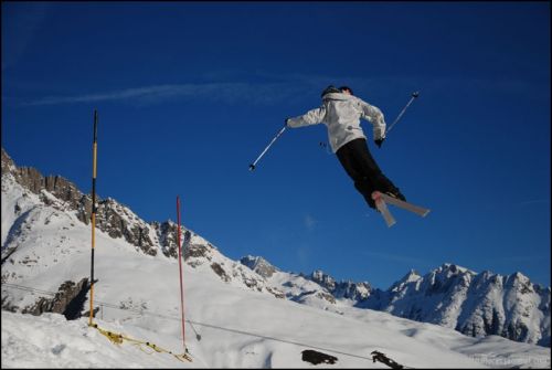Snowpark Tegia Gronda, 24. Dezember 2008 (Foto: Lucas Jacomet)
