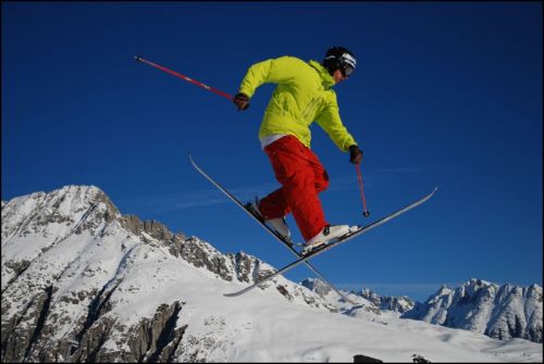 Snowpark Tegia Gronda, 24. Dezember 2008 (Foto: Lucas Jacomet)
