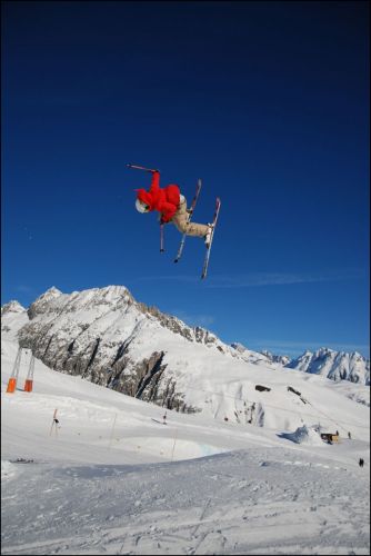 Snowpark Tegia Gronda, 24. Dezember 2008 (Foto: Lucas Jacomet)
