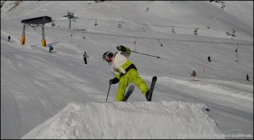 Snowpark Tegia Gronda, 24. Dezember 2008 (Foto: Lucas Jacomet)
