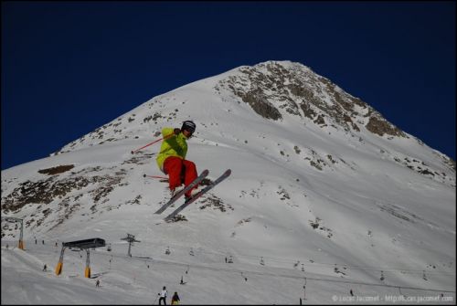 Snowpark Tegia Gronda, 24. Dezember 2008 (Foto: Lucas Jacomet)
