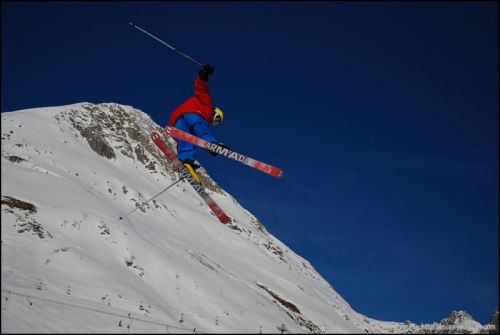 Snowpark Tegia Gronda, 24. Dezember 2008 (Foto: Lucas Jacomet)

