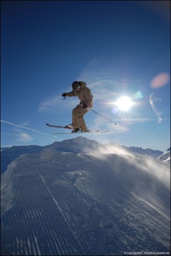 Snowpark Tegia Gronda, 24. Dezember 2008 (Foto: Lucas Jacomet)
