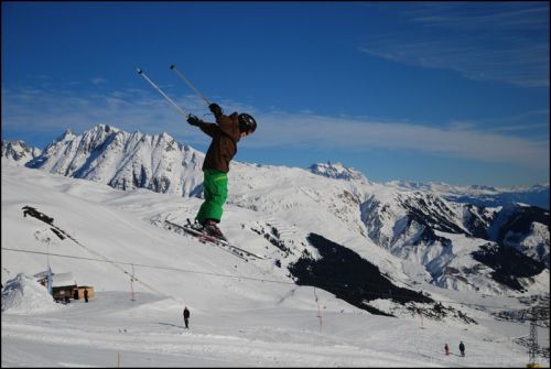 Snowpark Tegia Gronda, 24. Dezember 2008 (Foto: Lucas Jacomet)

