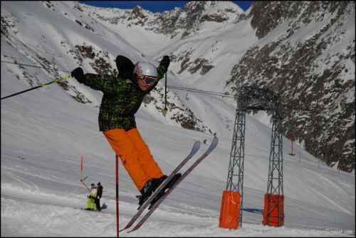 Snowpark Tegia Gronda, 24. Dezember 2008 (Foto: Lucas Jacomet)
