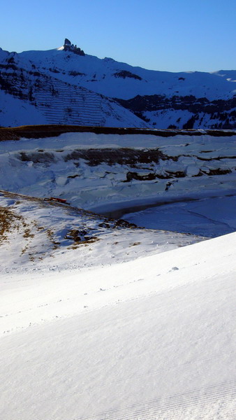 Der Speichersee ist leer...
