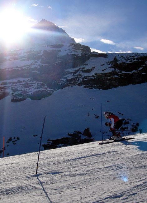 Marc Berthod in voller Fahrt
