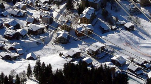 Lage beim neuen Skitunnel Wengen

