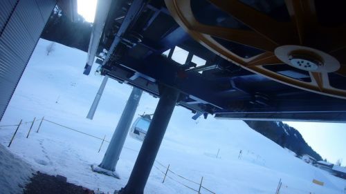 Die Müller-Gondelbahn gibts leider nicht mehr; eine Garaventa-Bahn bringt uns auf die Marbachegg
