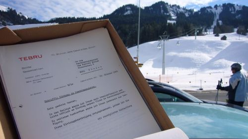 Interessant: Tebru-Akten studieren an jenem Ort, wo einst eine der spektakulärsten Anlagen des Seilbahnbauers Theo Brunner stand
