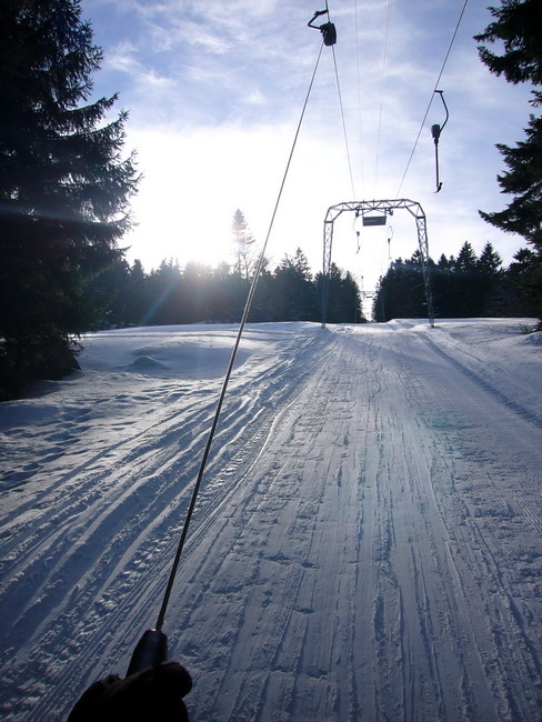 Nach einem kleinen Steilstück gehts flach weiter
