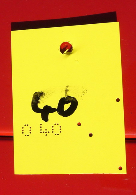 Interessantes Ticketsystem - die Maschinen waren aber ausser Betrieb
