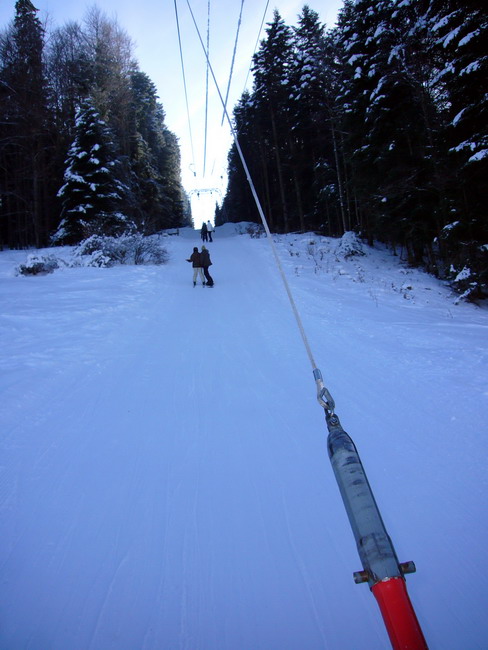 Unterwegs: Die erste Fahrt, erinnert den im Baselbiet aufgewachsenen Autor an den Skilift Untere Wanne in Langenbruck
