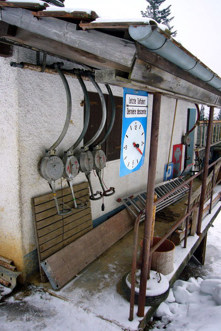 WBB/Röhrs-Gehänge bei der Talstation des 1050m langen Skiliftes
