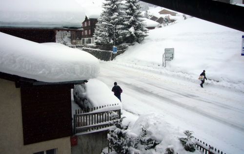5. März 2009: Wieder Neuschnee in Sedrun... was für ein Winter!
