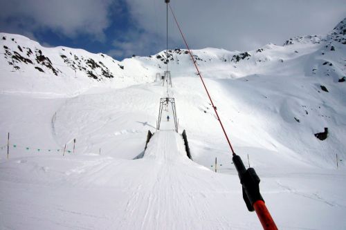 Skilift Lutersee - zwischen 15 und 16 Uhr gabs nochmals Sonne und perfekte Pisten
