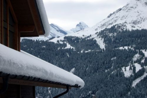 Blick rüber zur neuen Sesselbahn Winteregg
