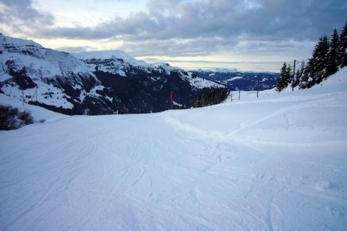 Auf der Talabfahrt nach Wengen
