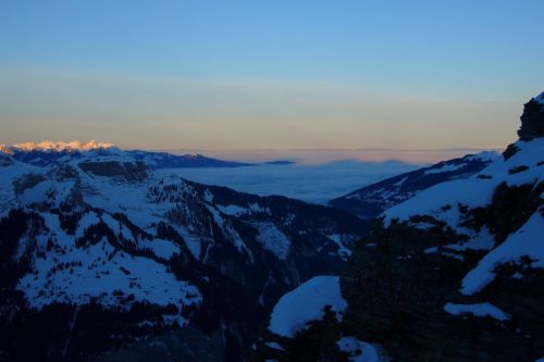Samstag, 16. Januar 2010: Die nahende Störung steht schon am Horizont...

