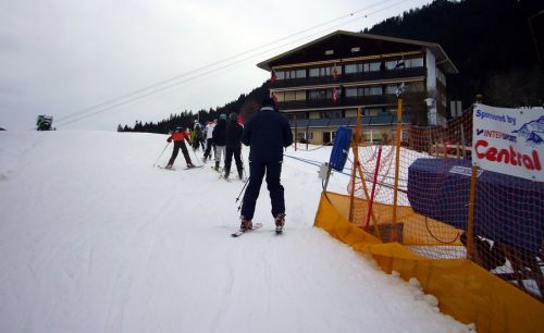 Der neue Seillift in Wengen
