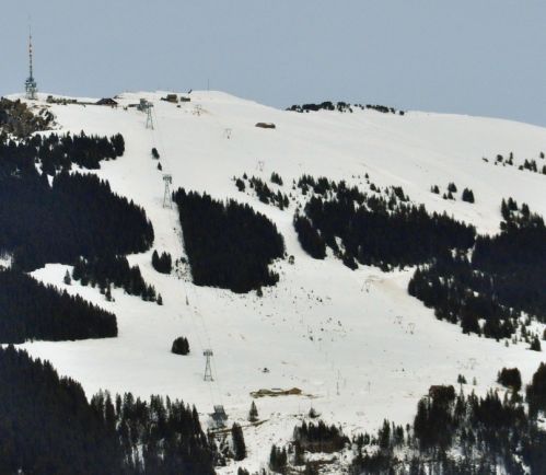 Zoom zum Habegger-Skilift und die Gruppenumlaufbahn am Niederhorn
