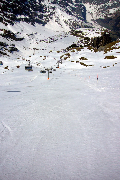 Runter vom Laubersgrat nach Rindertitlis
