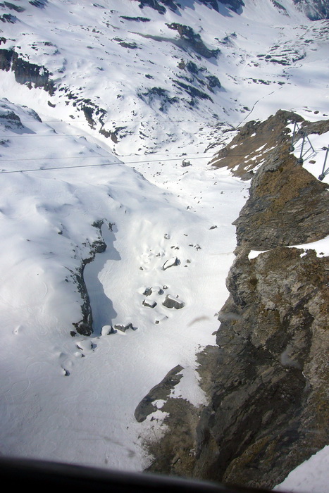 In der Rotair-Bahn Stand-Titlis
