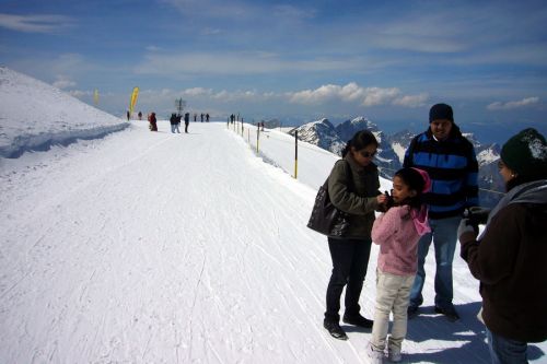 Der Titlis scheint ein Paradies für Inder zu sein...

