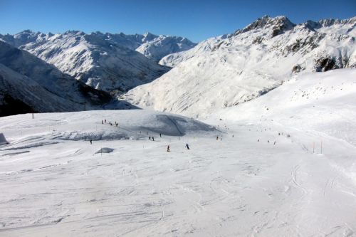 Die einzig wirklich brauchbare Piste am Nätschen: Gütsch-Dürstelen
