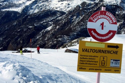 "Kabinen Abfahrt öffnen" - also los!
