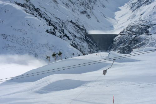 Gestauter Nebel im Val Curnera
