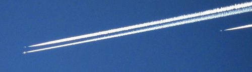 Interception über dem Gotthardmassiv
